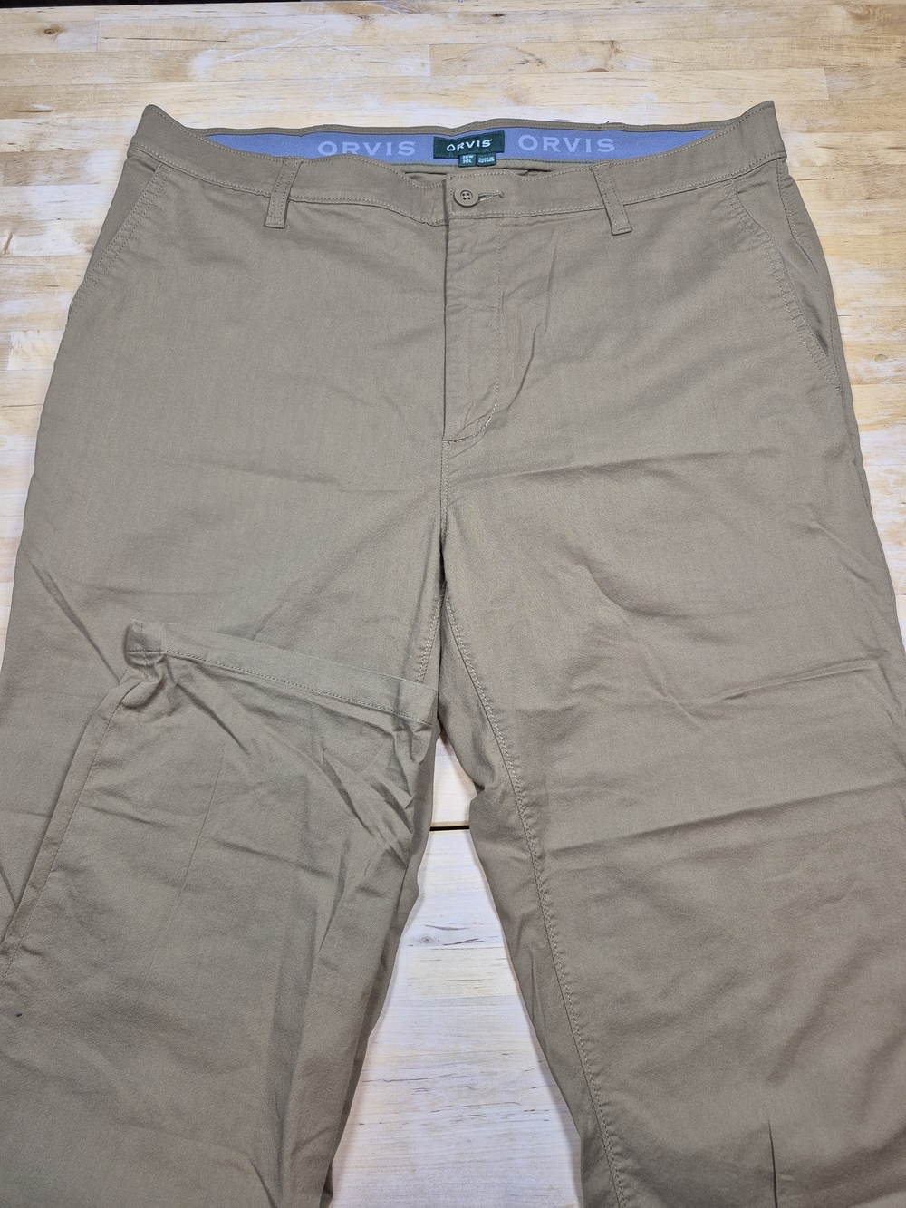 Orvis Men's Khaki Casual Chino Pants